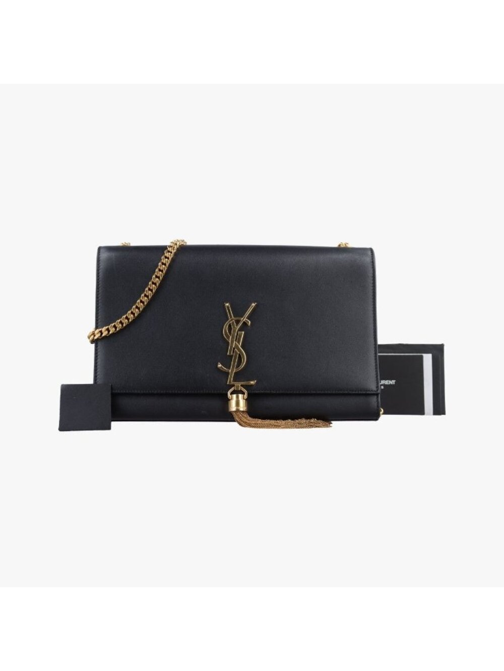 Saint Laurent Kate Black Leather